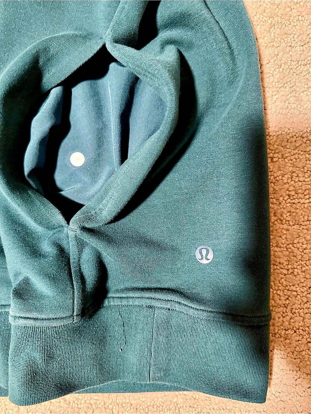 lululemon Teal Men’s Pullover Hoodie Medium - Picture 5 of 5